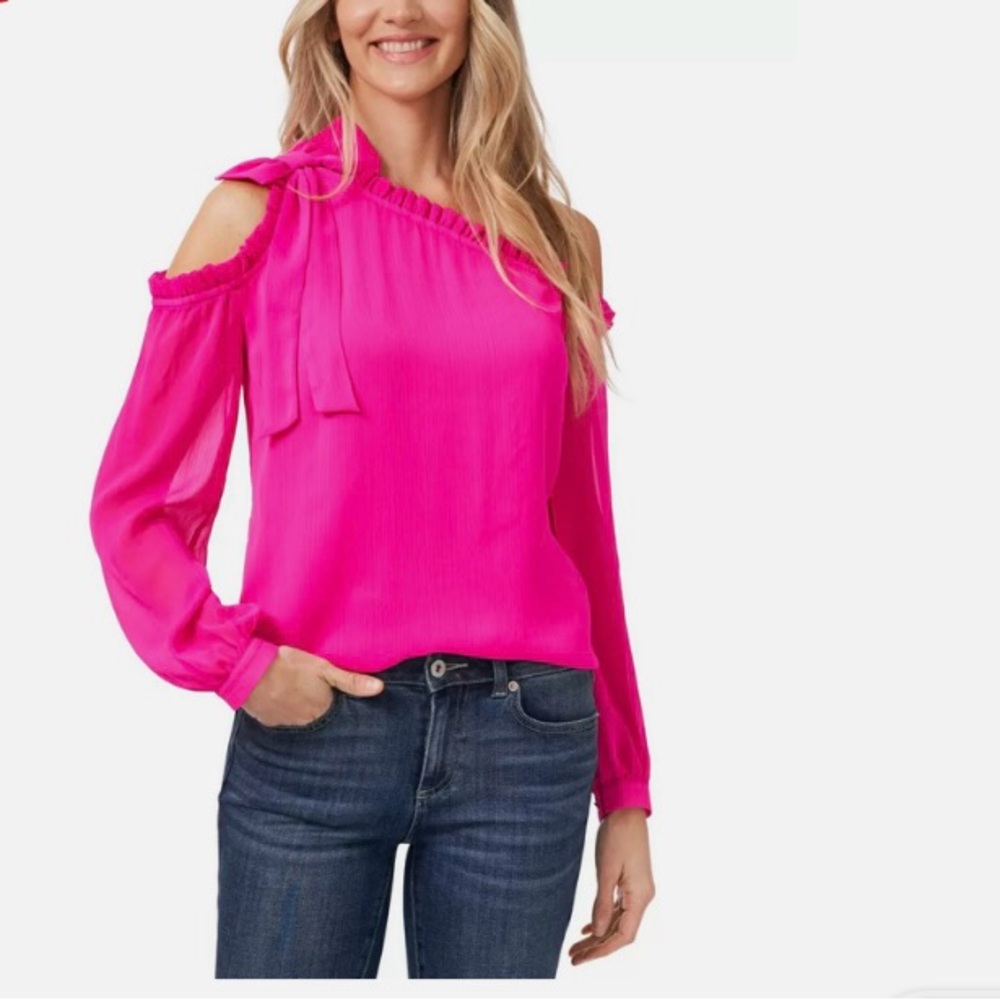 Women’s Ruffled Assymetrical Cold Shoulder Top